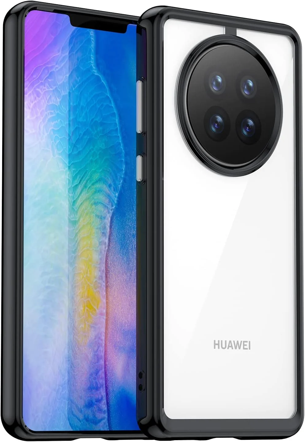 کاور محافظ گوشی هوآوی میت 50 پرو OIATROE، TPU باریک و شیک [انعطاف پذیری بالا] [بافت ظریف] [جذب ضربه] - مشکی