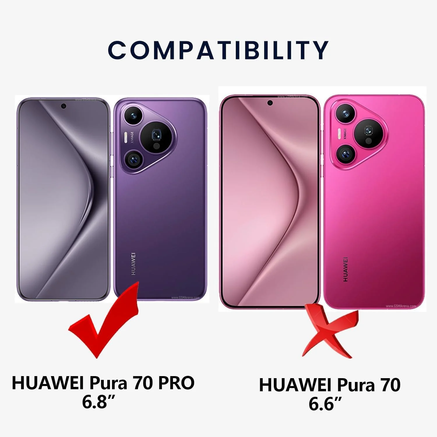 قاب محافظ شفاف گوشی هواوی Pura 70 Pro با محافظت ضد ضربه (شفاف برای Pura 70 Pro)