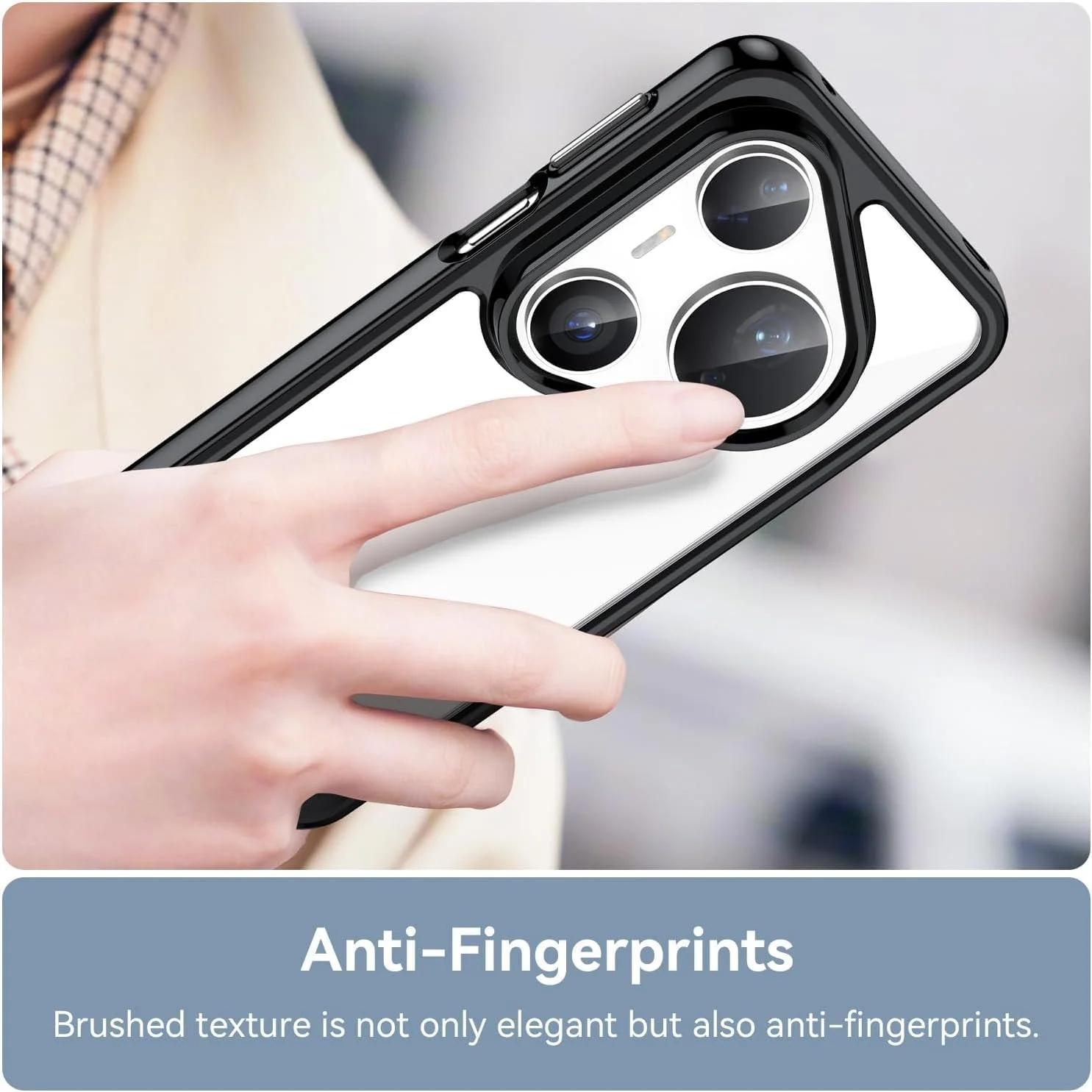 قاب پشتی محافظ ضد ضربه و باریک Huawei Pura 80 Pro 5G | محافظت 360 درجه | پشت سخت کریستالی شفاف | کاور سخت شفاف برای Huawei Pura 80 Pro 5G