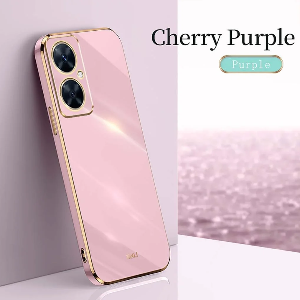 کاور محافظ گوشی هواوی نوا 11i، بامپر TPU بسیار نازک و ممتاز، ضد ضربه، پوشش نرم، طراحی آبکاری شده، قاب سیلیکونی باریک، بنفش