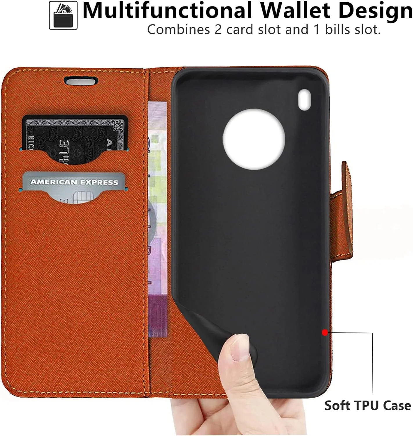 کیف چرمی برای هوآوی Y9A، کیف پول تاشو چرمی با جای کارت مغناطیسی و پایه نگهدارنده کیف چرمی برای هوآوی Y9A، کیف پول تاشو چرمی با جای کارت مغناطیسی و پایه نگهدارنده