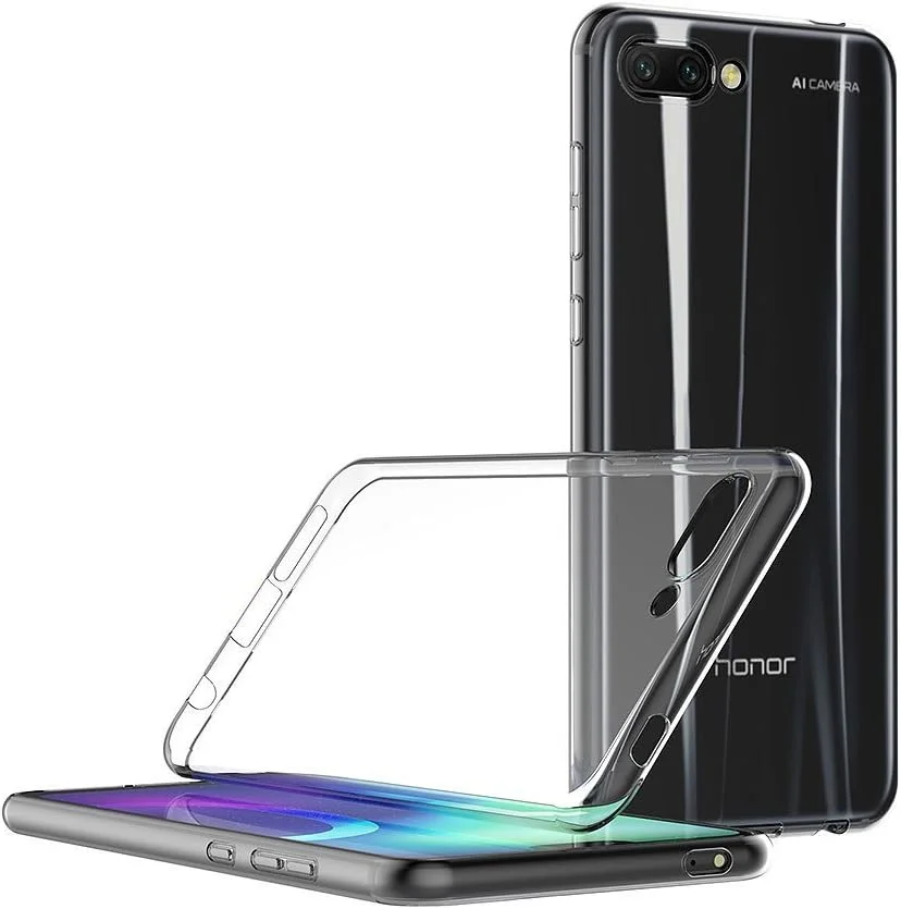 کاور محافظ ژله‌ای نرم مای‌جین مناسب برای گوشی هوآوی Honor 10 (سایز 5.84 اینچ) با بامپر TPU و پشت شفاف