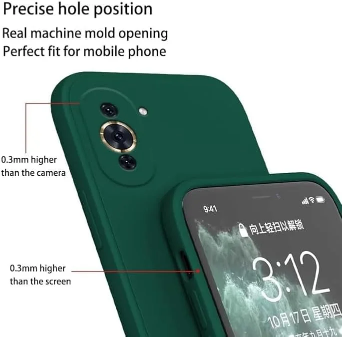 قاب محافظ گوشی هوآوی نوا 10 پرو ایمودیل، سبز، باریک، پوشش پشتی TPU نرم، پوشش سیلیکونی انعطاف پذیر، مات، هوآوی نوا 10 پرو ® (سبز)