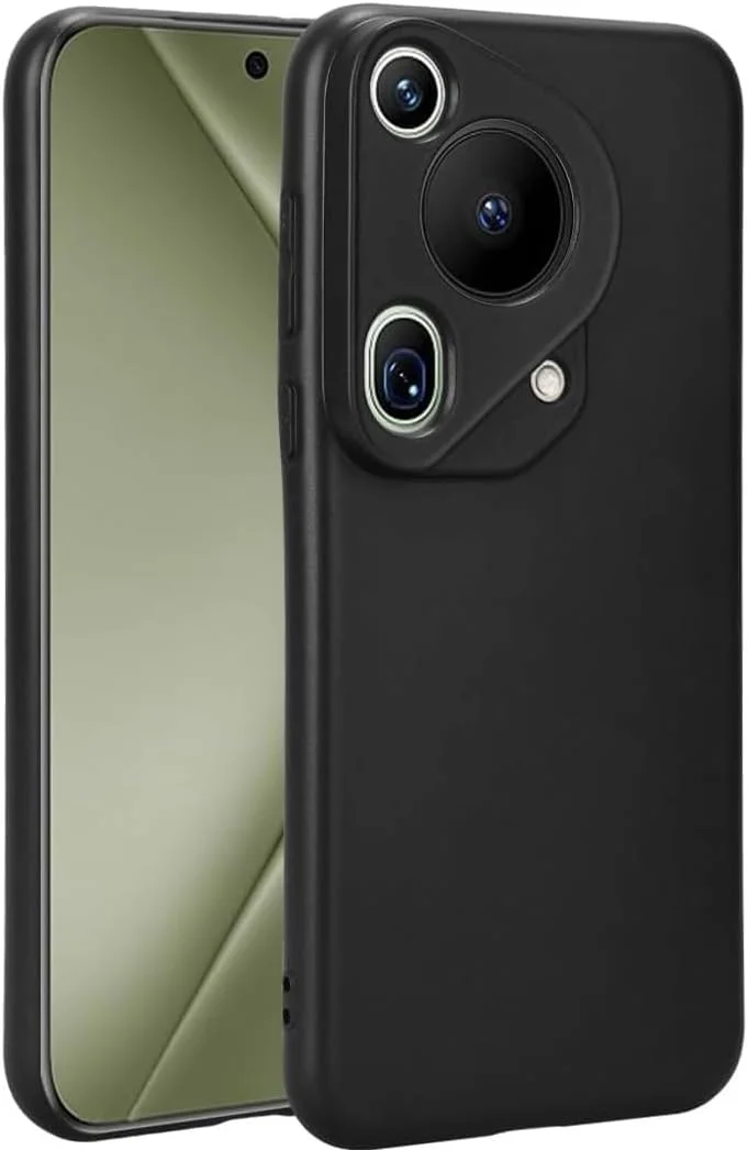 قاب گوشی هوآوی پورا 70 اولترا، کاور پشتی TPU نرم مقاوم در برابر خراش، ضربه گیر سیلیکونی ژله ای، ضد اثر انگشت، محافظ کامل بدنه برای هوآوی پورا 70 اولترا 5G 2024 (مشکی)