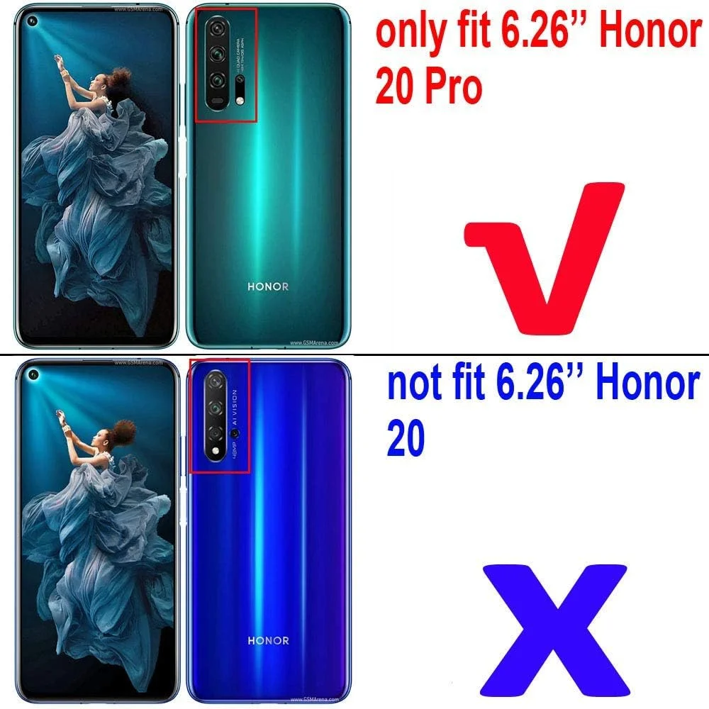 قاب محافظ ژله ای نرم مای جین برای گوشی هوآوی آنر 20 پرو (6.26 اینچ) با پوشش پشتی شفاف