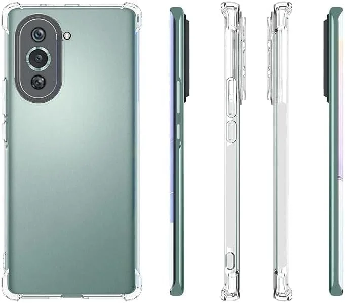 کاور محافظ ژله ای شفاف هواوی نوا 10 پرو، ضربه گیر، ضد خش، دارای بالشتک هوا در گوشه ها