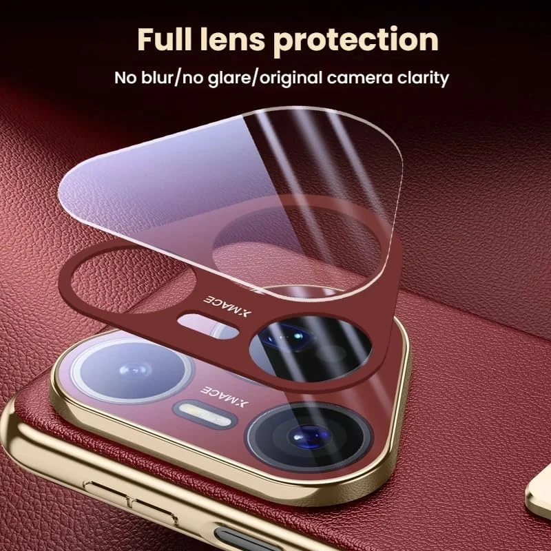 کاور چرمی Gruattreay سازگار با Huawei Pura 80 Ultra 5G، محافظت کامل از لنز دوربین، مجهز به مچ بند مغناطیسی جمع شونده، پایه فلزی چرخان و ضد ضربه (طلایی)