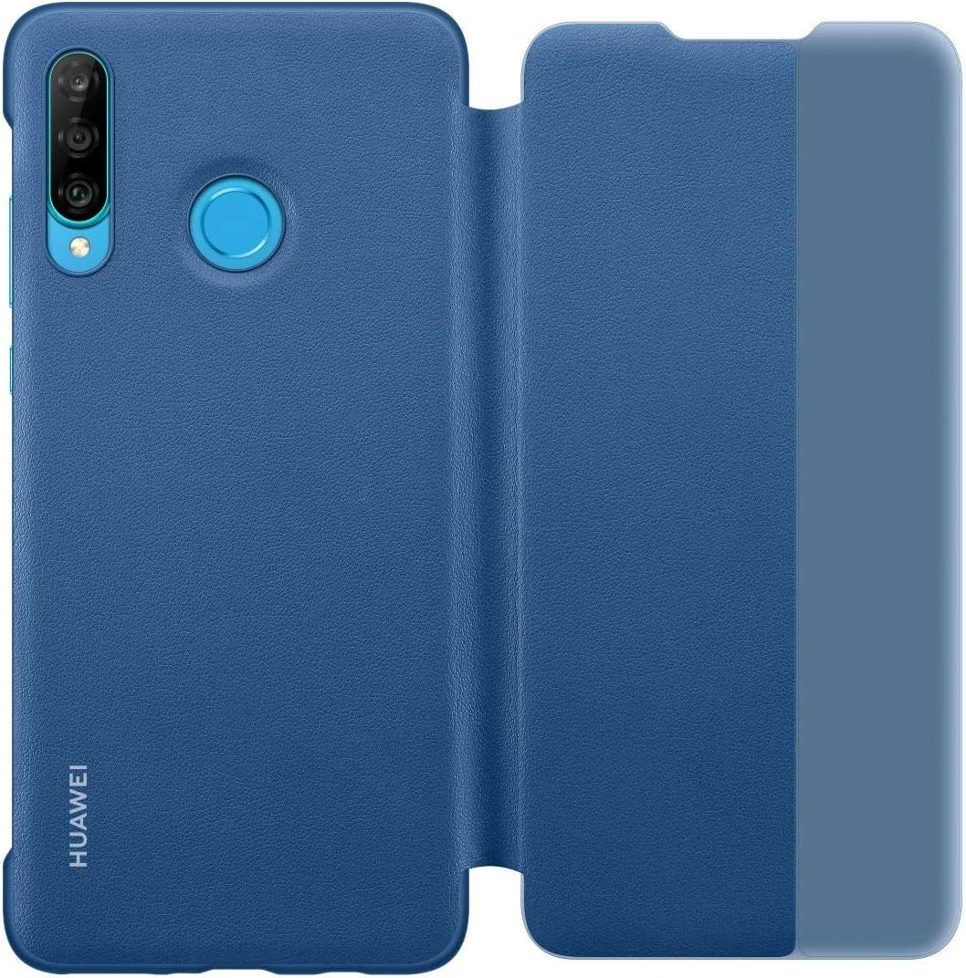 کاور هوشمند تاشو هواوی P30 لایت - آبی (تک عددی)
