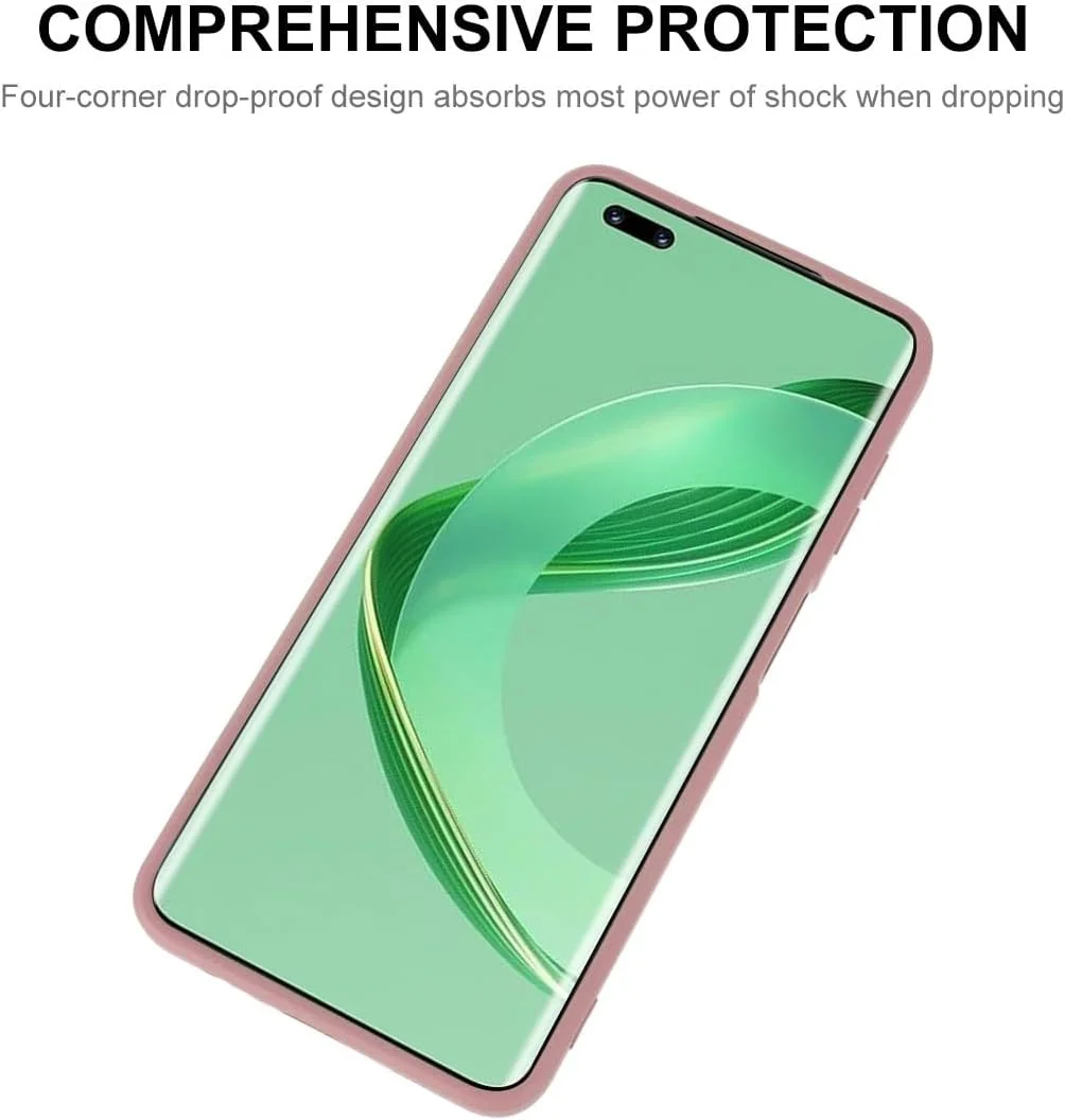 قاب محافظ گوشی هوآوی نوا 11 پرو، محافظت از دوربین با قاب ضربه گیر ژل مایع لاستیکی با روکش داخلی میکروفیبر نرم، پوشش محافظ باریک و سخت ضد ضربه برای هوآوی نوا 11 پرو (سبز)