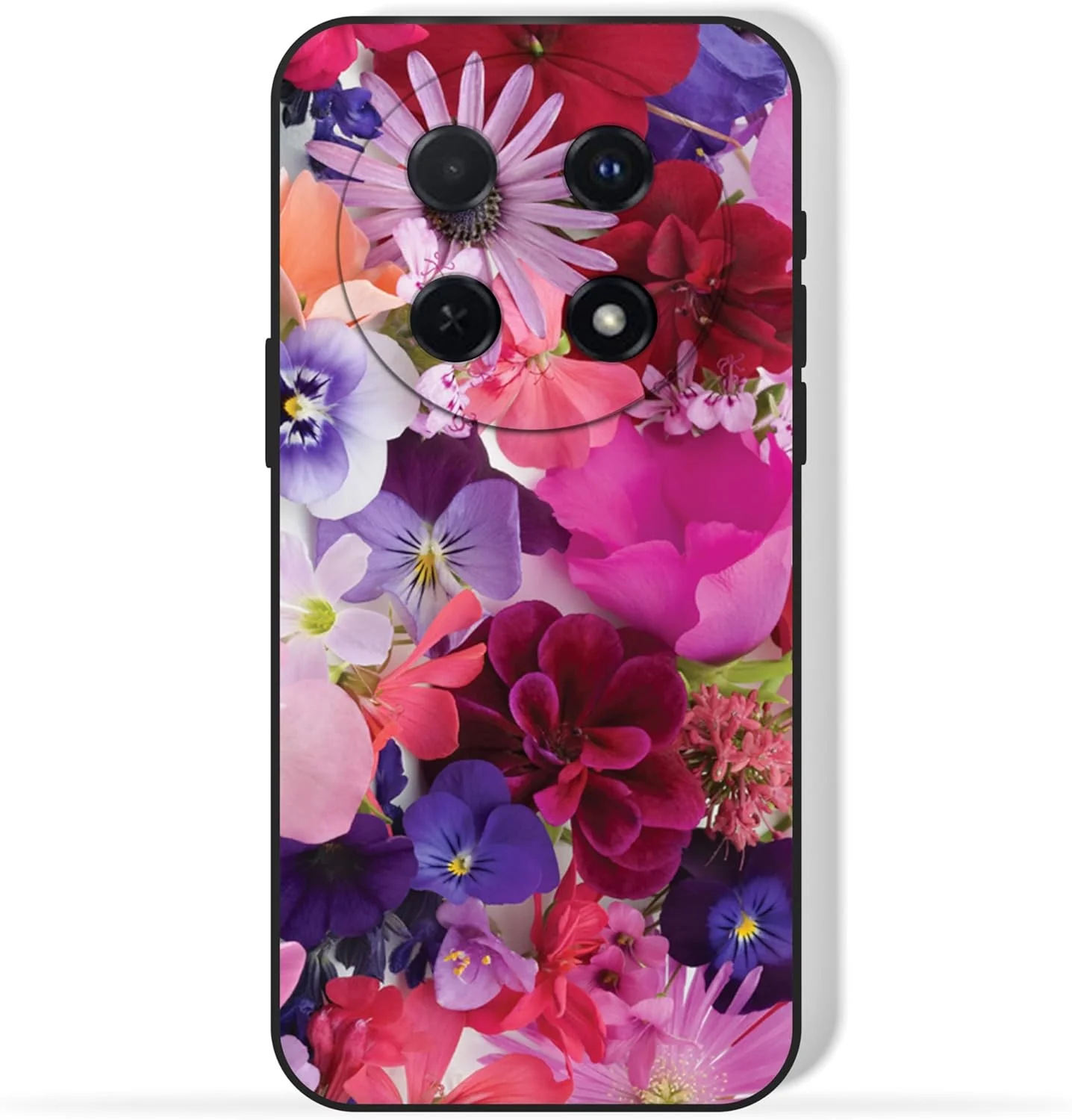 قاب پشتی گوشی موبایل TPU سازگار با مدل Huawei nova 12i با طرح گل های متنوع
