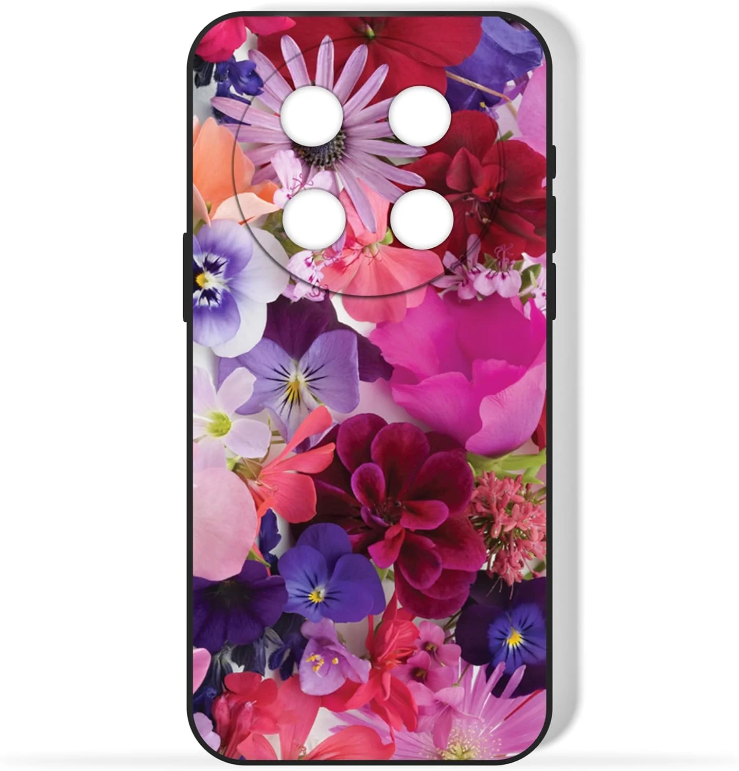 قاب پشتی گوشی موبایل TPU سازگار با مدل Huawei nova 12i با طرح گل های متنوع