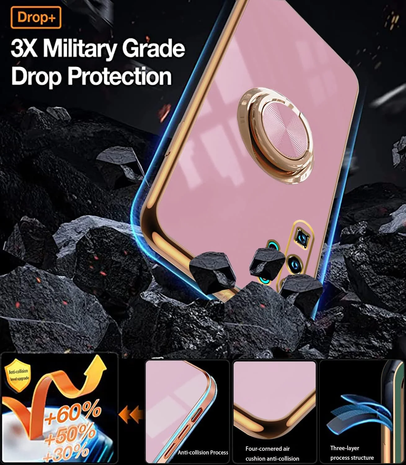 قاب گوشی هواوی P30 پرو سازگار با Wousunly، دارای حلقه نگهدارنده مغناطیسی سبز، قاب گوشی هواوی P30 پرو سیلیکونی ضد ضربه، پوشش باریک لوکس (بنفش) قاب گوشی هواوی P30 پرو سازگار با Wousunly، دارای حلقه نگهدارنده مغناطیسی سبز، قاب گوشی هواوی P30 پرو سیلیکونی ضد ضربه، پوشش باریک لوکس (بنفش)