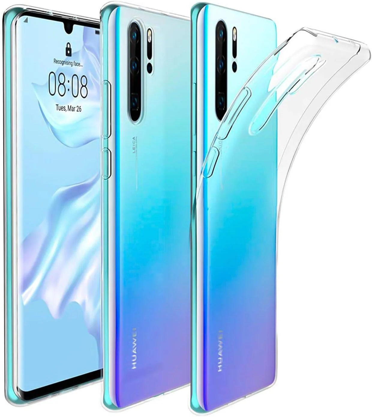قاب گوشی موبایل ورکو برای هوآوی P30 Pro، کاور موبایل برای قاب P30 Pro سیلیکونی شفاف و نازک، شفاف قاب گوشی موبایل ورکو برای هوآوی P30 Pro، کاور موبایل برای قاب P30 Pro سیلیکونی شفاف و نازک، شفاف