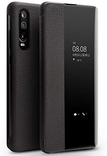 کاور چرمی هوشمند پنجره دار برای گوشی هواوی P30 (مشکی) کاور چرمی هوشمند پنجره دار برای گوشی هواوی P30 (مشکی)
