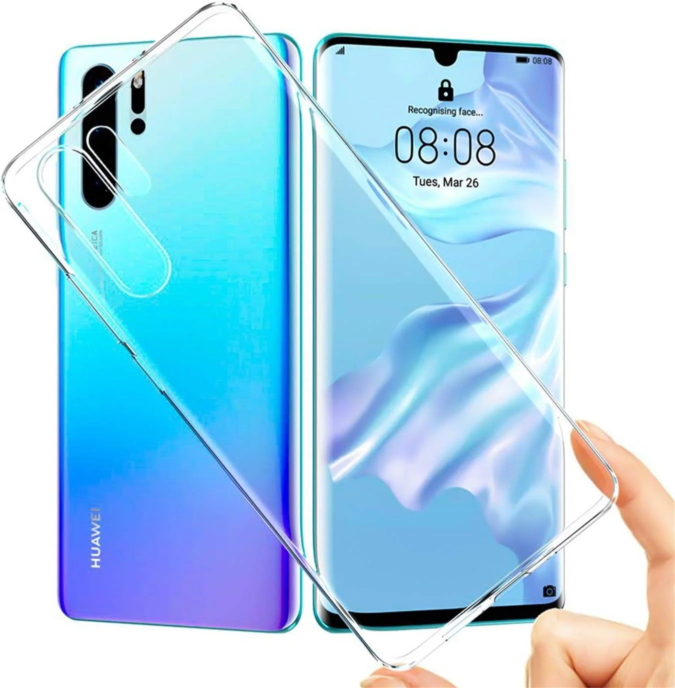 قاب گوشی موبایل ورکو برای هوآوی P30 Pro، کاور موبایل برای قاب P30 Pro سیلیکونی شفاف و نازک، شفاف قاب گوشی موبایل ورکو برای هوآوی P30 Pro، کاور موبایل برای قاب P30 Pro سیلیکونی شفاف و نازک، شفاف
