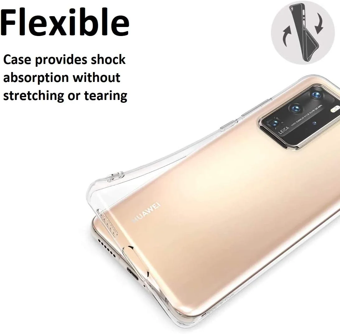 کاور محافظ ژله ای شفاف گوشی هوآوی P40 Pro - ساخته شده از TPU نرم و باریک کاور محافظ ژله ای شفاف گوشی هوآوی P40 Pro - ساخته شده از TPU نرم و باریک