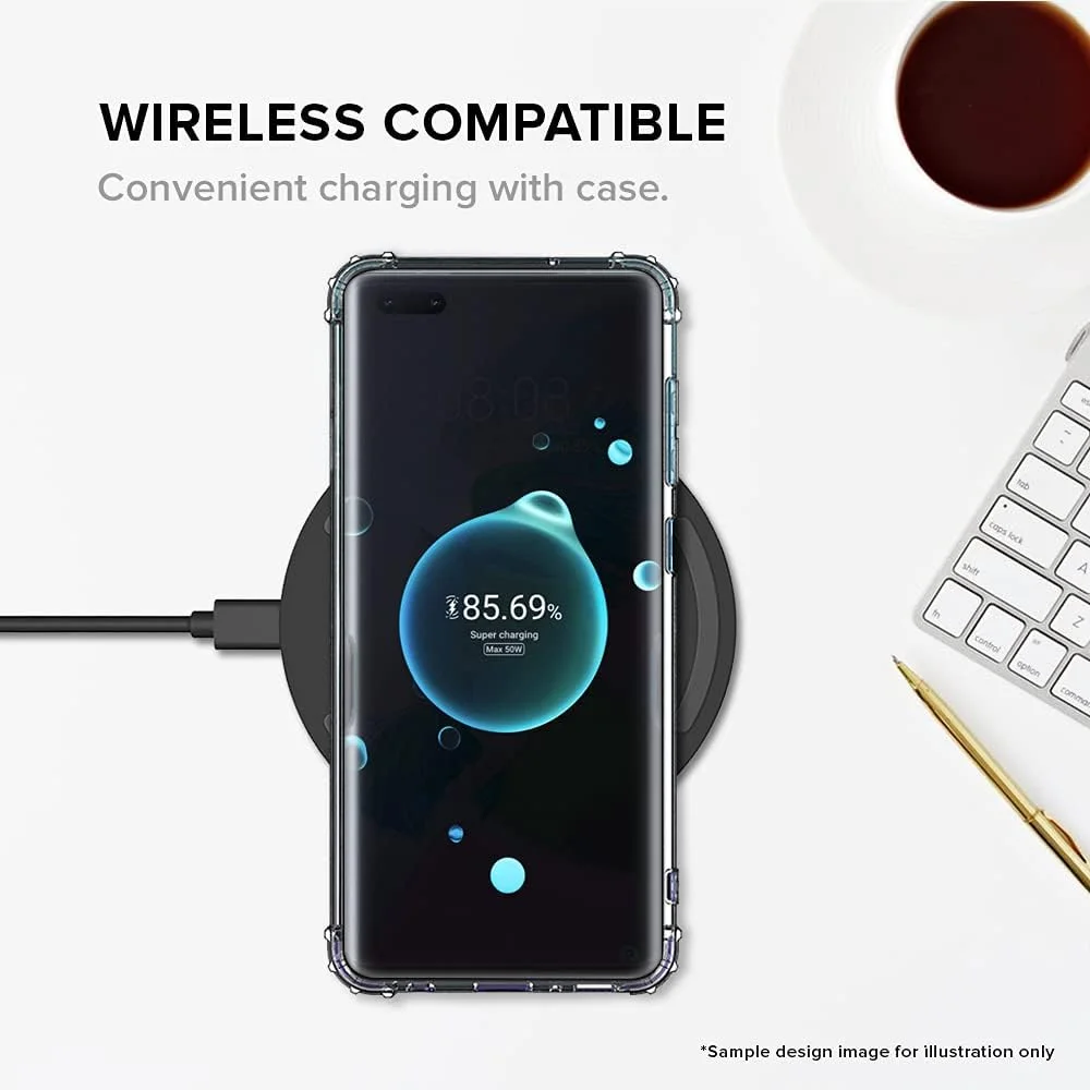 کاور محافظ شفاف کلاسیک سازگار با هوآوی میت 40 پرو، ژله‌ای TPU نرم ضد ضربه با بالشتک هوا، نازک، انعطاف پذیر و ضد شوک [طراحی شده برای هوآوی میت 40 پرو] - دبی هوریزون