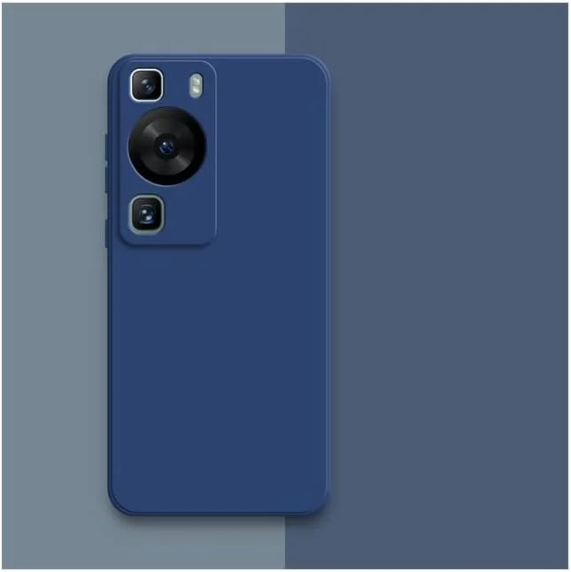 کاور سیلیکونی برای هوآوی P60 / هوآوی P60 پرو، کاور ژله‌ای مایع با ضربه‌گیر لاستیکی و لایه داخلی میکروفایبر نرم، محافظ باریک و ضد ضربه برای هوآوی P60 / P60 پرو (آبی)