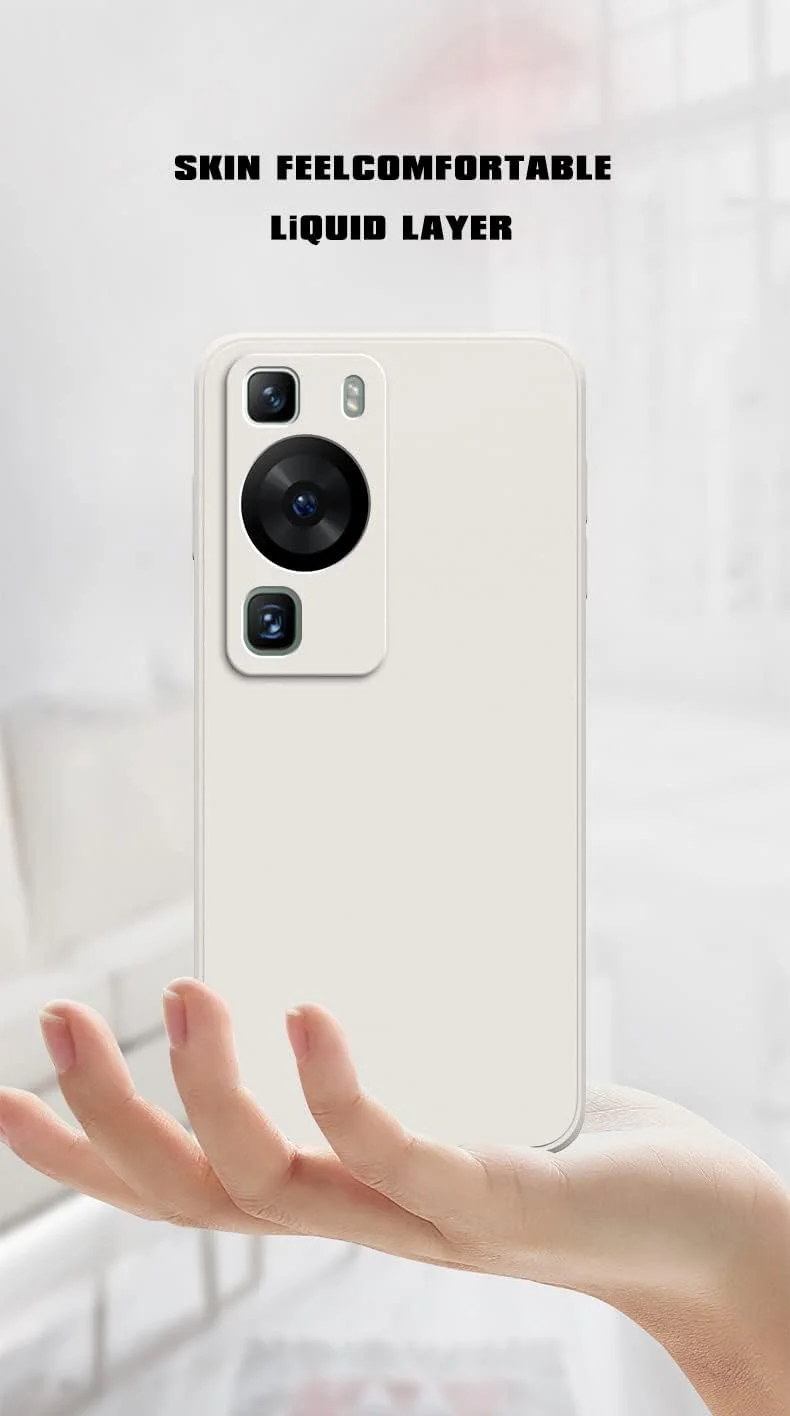 کاور سیلیکونی برای هوآوی P60 / هوآوی P60 پرو، کاور ژله‌ای مایع با ضربه‌گیر لاستیکی و لایه داخلی میکروفایبر نرم، محافظ باریک و ضد ضربه برای هوآوی P60 / P60 پرو (آبی)