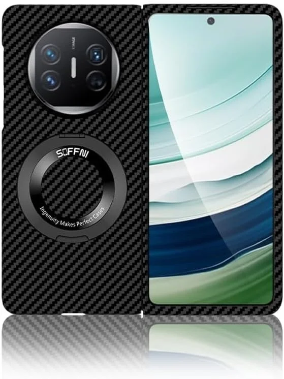 محافظ صفحه نمایش گوشی سازگار با قاب گوشی هواوی میت ایکس 3 به همراه پایه نگهدارنده، قاب فیبر کربنی سازگار با هواوی میت ایکس 3، پوشش محافظ سبک و مقاوم در برابر ضربه محافظ صفحه نمایش گوشی سازگار با قاب گوشی هواوی میت ایکس 3 به همراه پایه نگهدارنده، قاب فیبر کربنی سازگار با هواوی میت ایکس 3، پوشش محافظ سبک و مقاوم در برابر ضربه