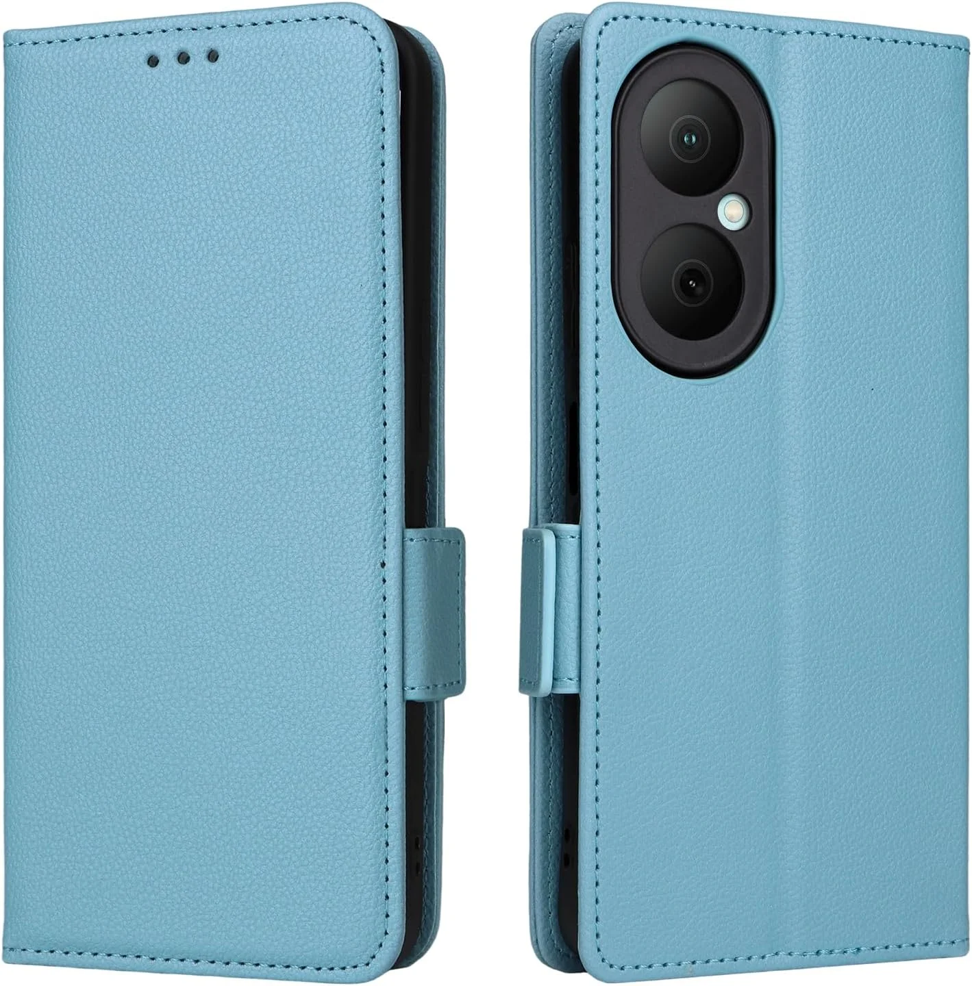 کیف پول چرمی OIATROE با استند برای هوآوی نوا Y73 - دارای قفل مغناطیسی و طراحی بسیار باریک - آبی آسمانی کیف پول چرمی OIATROE با استند برای هوآوی نوا Y73 - دارای قفل مغناطیسی و طراحی بسیار باریک - آبی آسمانی