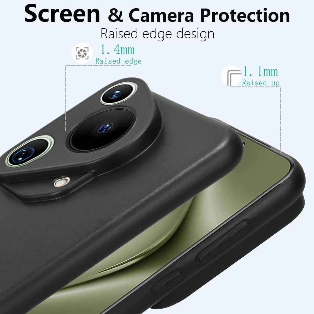 قاب ژله ای مشکی مات مناسب برای گوشی Huawei Pura 70 Ultra، ساخته شده از سیلیکون نرم و TPU با برش های دقیق قاب ژله ای مشکی مات مناسب برای گوشی Huawei Pura 70 Ultra، ساخته شده از سیلیکون نرم و TPU با برش های دقیق