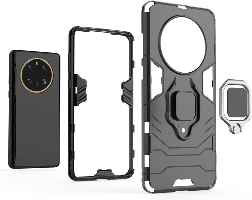 قاب محافظ گوشی هوآوی میت 50 پرو مدل MaiJin، دارای حلقه فلزی و استند، دولایه و مقاوم (مشکی) قاب محافظ گوشی هوآوی میت 50 پرو مدل MaiJin، دارای حلقه فلزی و استند، دولایه و مقاوم (مشکی)