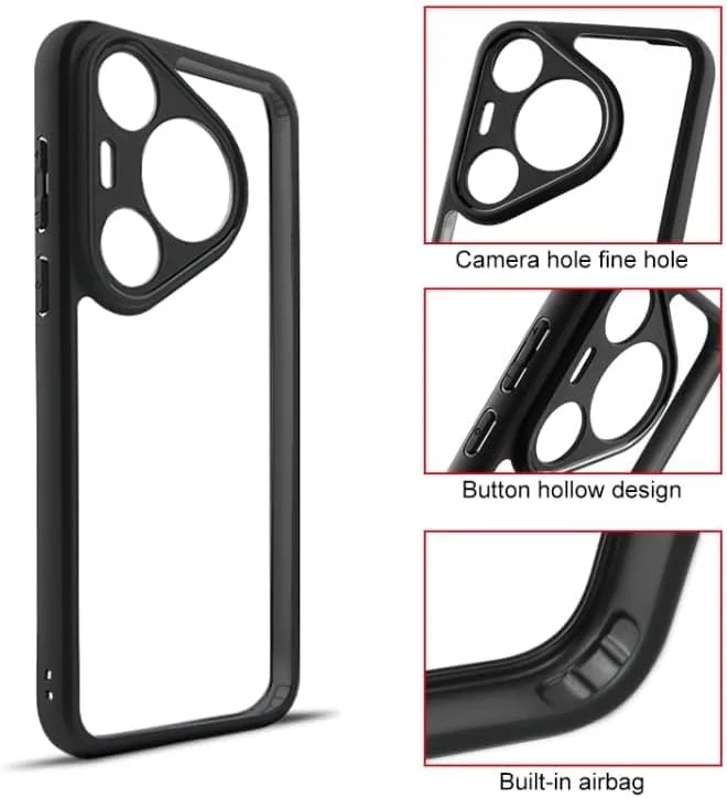 کاور محافظ گوشی هواوی Pura 70 Pro/Pura 70 Pro Plus، ضد ضربه، شفاف، با پوشش سخت پشتی، محافظت 360 درجه، بامپر TPU، کاور پشتی شفاف برای Pura 70 Pro/Pura 70 Pro + کاور محافظ گوشی هواوی Pura 70 Pro/Pura 70 Pro Plus، ضد ضربه، شفاف، با پوشش سخت پشتی، محافظت 360 درجه، بامپر TPU، کاور پشتی شفاف برای Pura 70 Pro/Pura 70 Pro +