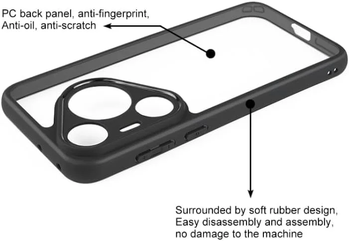 کاور محافظ گوشی هواوی Pura 70 Pro/Pura 70 Pro Plus، ضد ضربه، شفاف، با پوشش سخت پشتی، محافظت 360 درجه، بامپر TPU، کاور پشتی شفاف برای Pura 70 Pro/Pura 70 Pro + کاور محافظ گوشی هواوی Pura 70 Pro/Pura 70 Pro Plus، ضد ضربه، شفاف، با پوشش سخت پشتی، محافظت 360 درجه، بامپر TPU، کاور پشتی شفاف برای Pura 70 Pro/Pura 70 Pro +