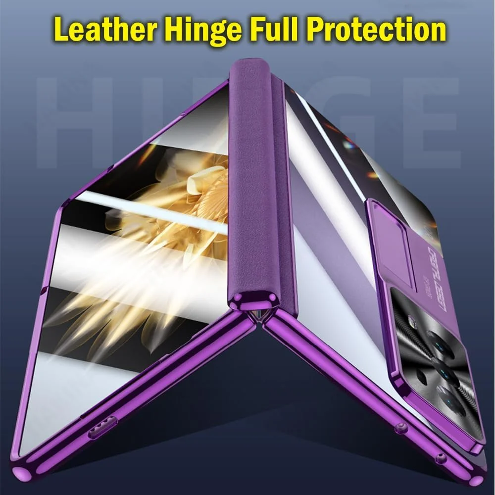 کاور محافظ گوشی آنر مجیک V2: کاور شیک و شفاف با روکش آبکاری شده و استند، محافظ لولا - ضد خش، کاور لوکس و زیبا برای آنر مجیک V2 2023 (مشکی) کاور محافظ گوشی آنر مجیک V2: کاور شیک و شفاف با روکش آبکاری شده و استند، محافظ لولا - ضد خش، کاور لوکس و زیبا برای آنر مجیک V2 2023 (مشکی)