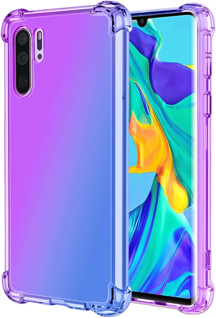 کاور محافظ گوشی هوآوی P30 پرو مدل VOG-L29 VOG-L04، کاور پشتی TPU نرم و انعطاف پذیر، باریک، ضد ضربه و شفاف با طرح گرادیانی زیبا برای هوآوی P30 پرو (بنفش/آبی) کاور محافظ گوشی هوآوی P30 پرو مدل VOG-L29 VOG-L04، کاور پشتی TPU نرم و انعطاف پذیر، باریک، ضد ضربه و شفاف با طرح گرادیانی زیبا برای هوآوی P30 پرو (بنفش/آبی)