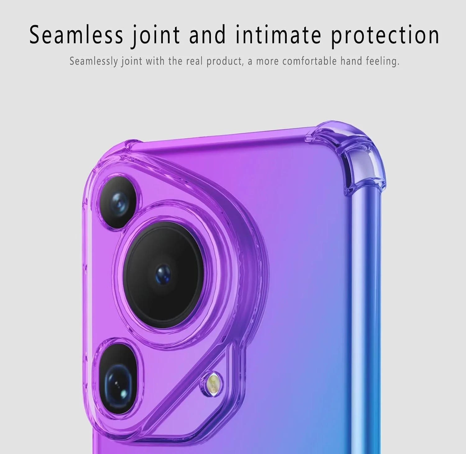 قاب گوشی موبایل تاپمی برای هوآوی Pura 70 Ultra / هوآوی P70 Ultra (6.8 اینچ)، کاور سیلیکونی TPU نرم با رنگ گرادیان شفاف - آبی بنفش قاب گوشی موبایل تاپمی برای هوآوی Pura 70 Ultra / هوآوی P70 Ultra (6.8 اینچ)، کاور سیلیکونی TPU نرم با رنگ گرادیان شفاف - آبی بنفش