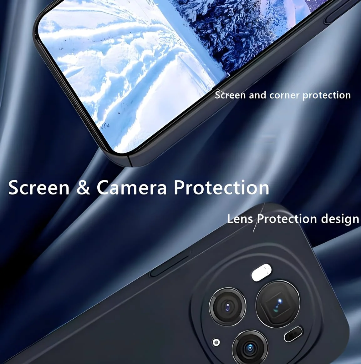 قاب محافظ گوشی آنر مجیک 6 پرو، قاب سیلیکونی ضد ضربه، کاور نازک و نرم و انعطاف پذیر مجیک 6 پرو 5G، با محافظت از دوربین، ضد اثر انگشت با حس لمس فوق العاده (آبی) قاب محافظ گوشی آنر مجیک 6 پرو، قاب سیلیکونی ضد ضربه، کاور نازک و نرم و انعطاف پذیر مجیک 6 پرو 5G، با محافظت از دوربین، ضد اثر انگشت با حس لمس فوق العاده (آبی)