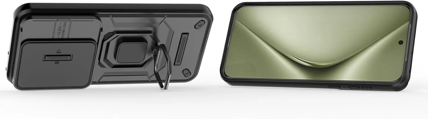 قاب محافظ گرآتری سازگار با هوآوی پورا 70 اولترا 6.8 اینچ، دارای پوشش کشویی دوربین، پایه فلزی 360 درجه، سازگار با هولدر مغناطیسی خودرو، کاور محافظ دو لایه ضد ضربه (مشکی) قاب محافظ گرآتری سازگار با هوآوی پورا 70 اولترا 6.8 اینچ، دارای پوشش کشویی دوربین، پایه فلزی 360 درجه، سازگار با هولدر مغناطیسی خودرو، کاور محافظ دو لایه ضد ضربه (مشکی)