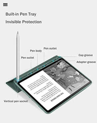 کاور محافظ تبلت هوآوی MatePad 10.4 (2022) مدل OIATROE، طراحی فوق العاده باریک با محفظه قلم سیلیکونی، دارای استند سه تایی و قابلیت خواب/بیداری خودکار - مشکی کاور محافظ تبلت هوآوی MatePad 10.4 (2022) مدل OIATROE، طراحی فوق العاده باریک با محفظه قلم سیلیکونی، دارای استند سه تایی و قابلیت خواب/بیداری خودکار - مشکی