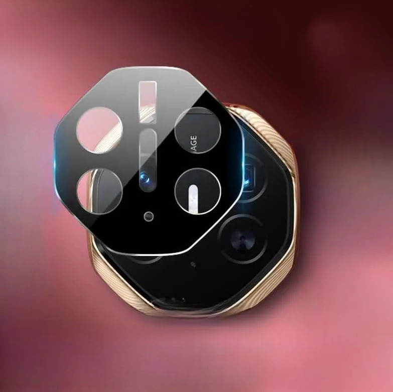 محافظ لنز دوربین سازگار با Huawei Mate XT Ultimate، بسته 2 عددی، محافظ لنز شیشه ای حرارت دیده برای لنز اصلی Mate XT