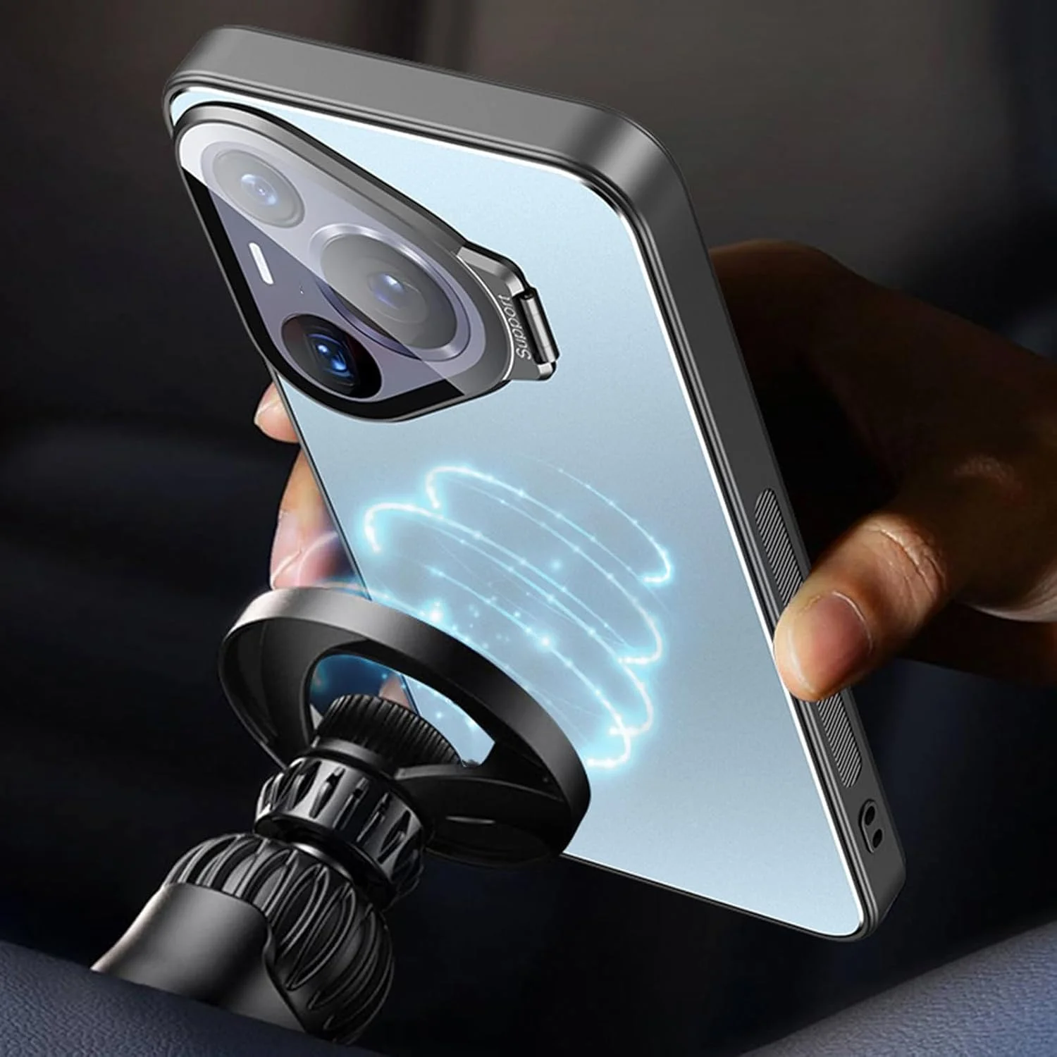 قاب گوشی هواوی Pura 70، محافظ فلزی مغناطیسی دوربین، پایه نامرئی، پوشش مات، نقره ای، 70 قاب گوشی هواوی Pura 70، محافظ فلزی مغناطیسی دوربین، پایه نامرئی، پوشش مات، نقره ای، 70