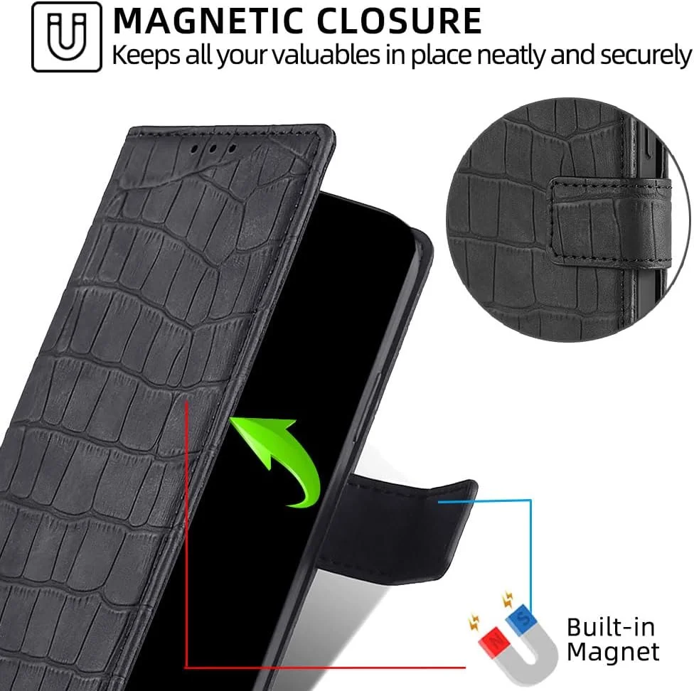 کاور سازگار با هوآوی نوا 4، دارای جای کارت، استند تاشو و قفل مغناطیسی، مشکی کاور سازگار با هوآوی نوا 4، دارای جای کارت، استند تاشو و قفل مغناطیسی، مشکی