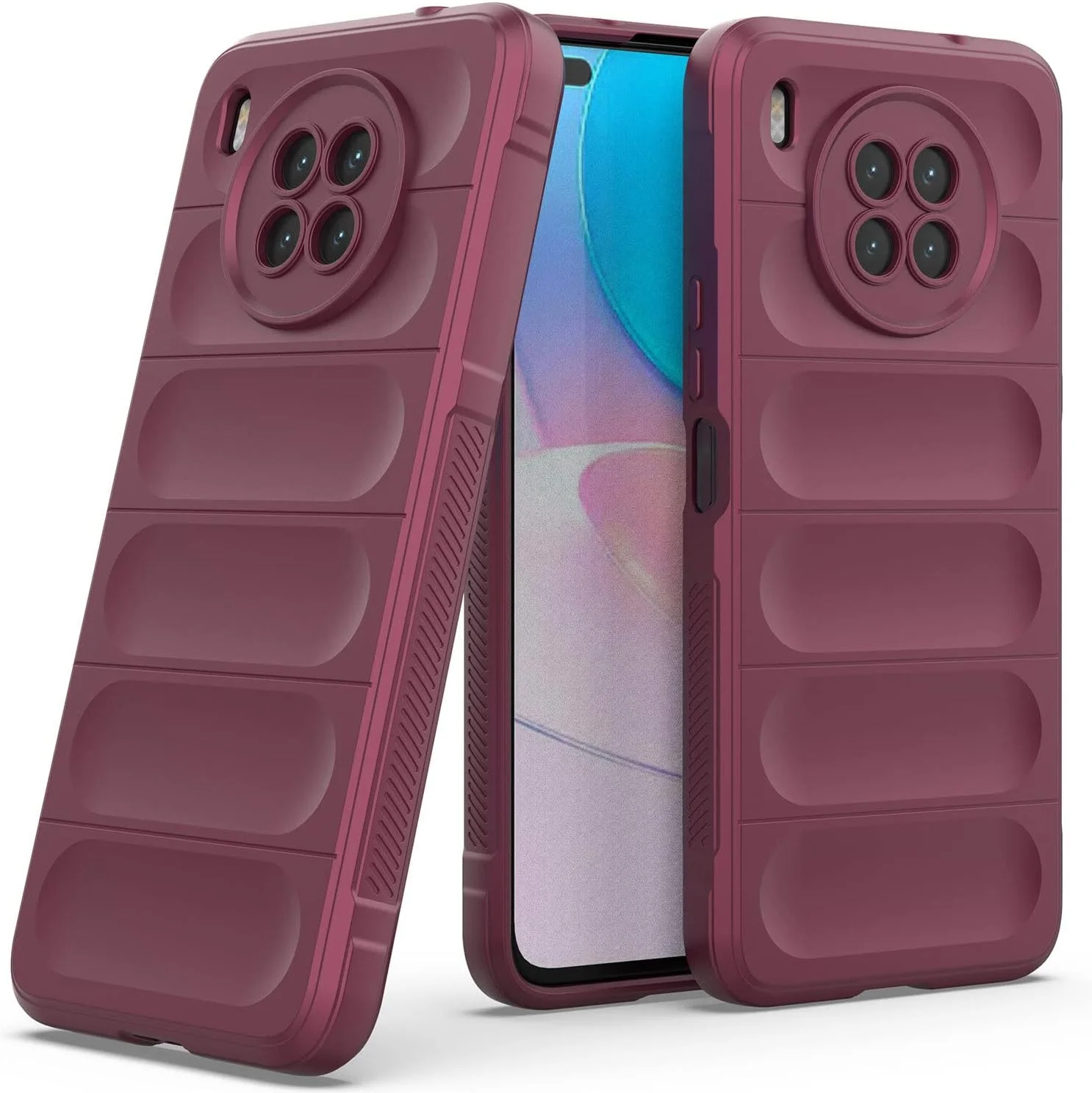 قاب گوشی هوآوی نوا 8i، قاب سیلیکونی TPU انعطاف پذیر و ضد لغزش EabHulie با قابلیت جذب شوک برای هوآوی نوا 8i - آلویی