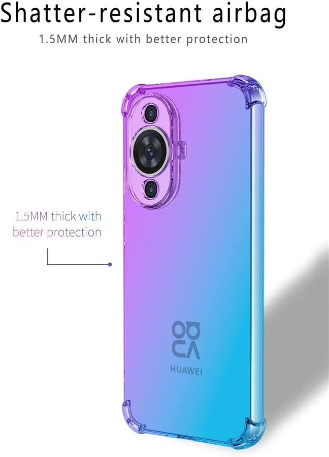 کاور محافظ گوشی هواوی نوا 11، ضد ضربه، محافظت از گوشه های تقویت شده، فوق العاده نازک، دارای ایربگ TPU، سازگار با هواوی نوا 11، بنفش آبی کاور محافظ گوشی هواوی نوا 11، ضد ضربه، محافظت از گوشه های تقویت شده، فوق العاده نازک، دارای ایربگ TPU، سازگار با هواوی نوا 11، بنفش آبی