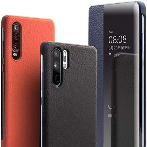 کیف چرمی هوشمند پنجره دار تمام پوششی برای هوآوی P30 (آبی) کیف چرمی هوشمند پنجره دار تمام پوششی برای هوآوی P30 (آبی)