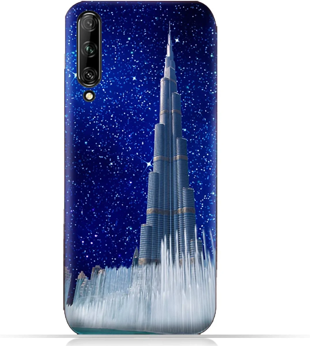 قاب گوشی موبایل TPU با طرح برج خلیفه در شب پرستاره برای هوآوی Y9S