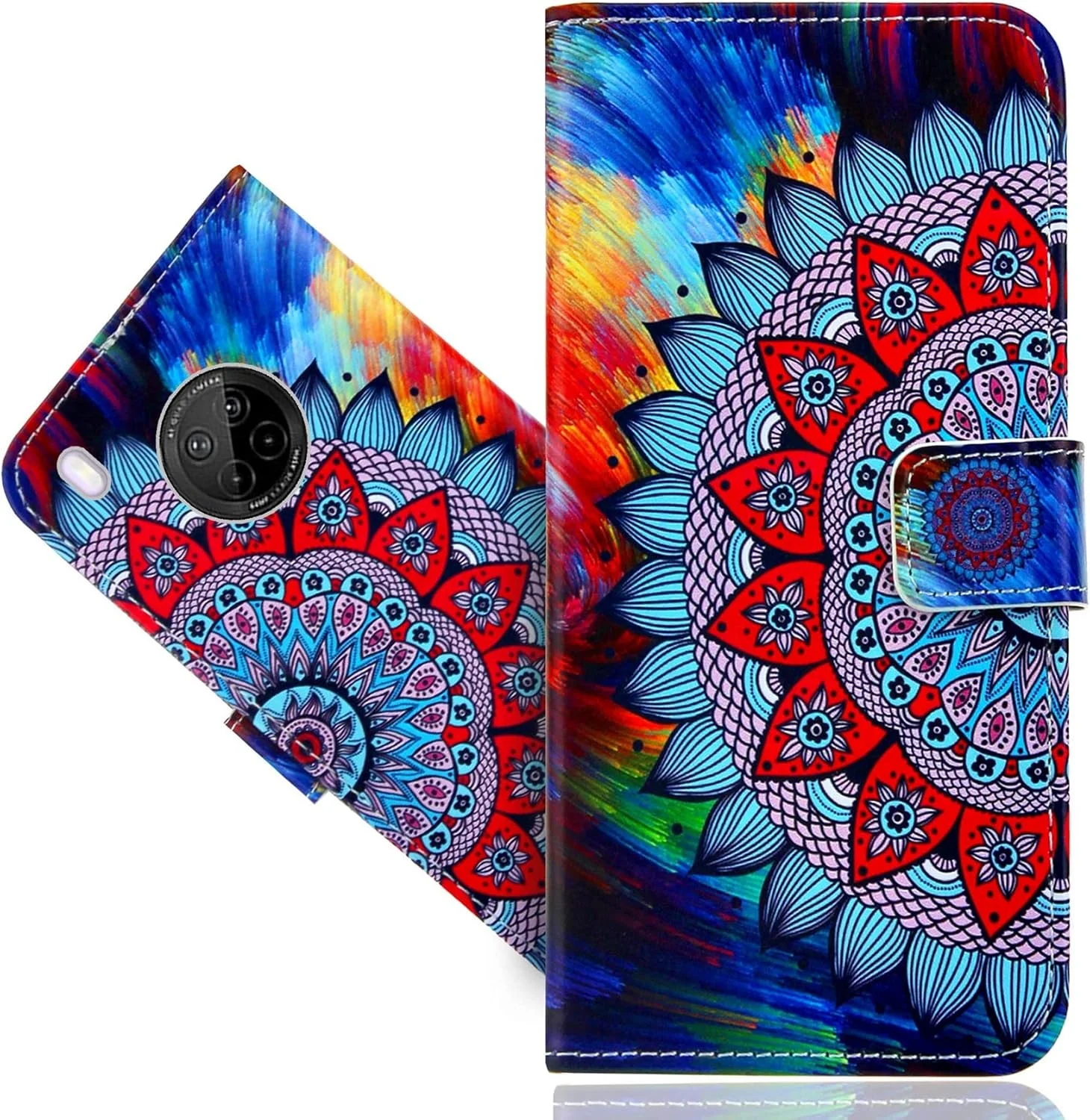 کیف چرمی SHIYENA برای هوآوی Y9A، کیف پول ضد ضربه با قابلیت تاشو، جای کارت مغناطیسی و پایه نگهدارنده کیف چرمی SHIYENA برای هوآوی Y9A، کیف پول ضد ضربه با قابلیت تاشو، جای کارت مغناطیسی و پایه نگهدارنده