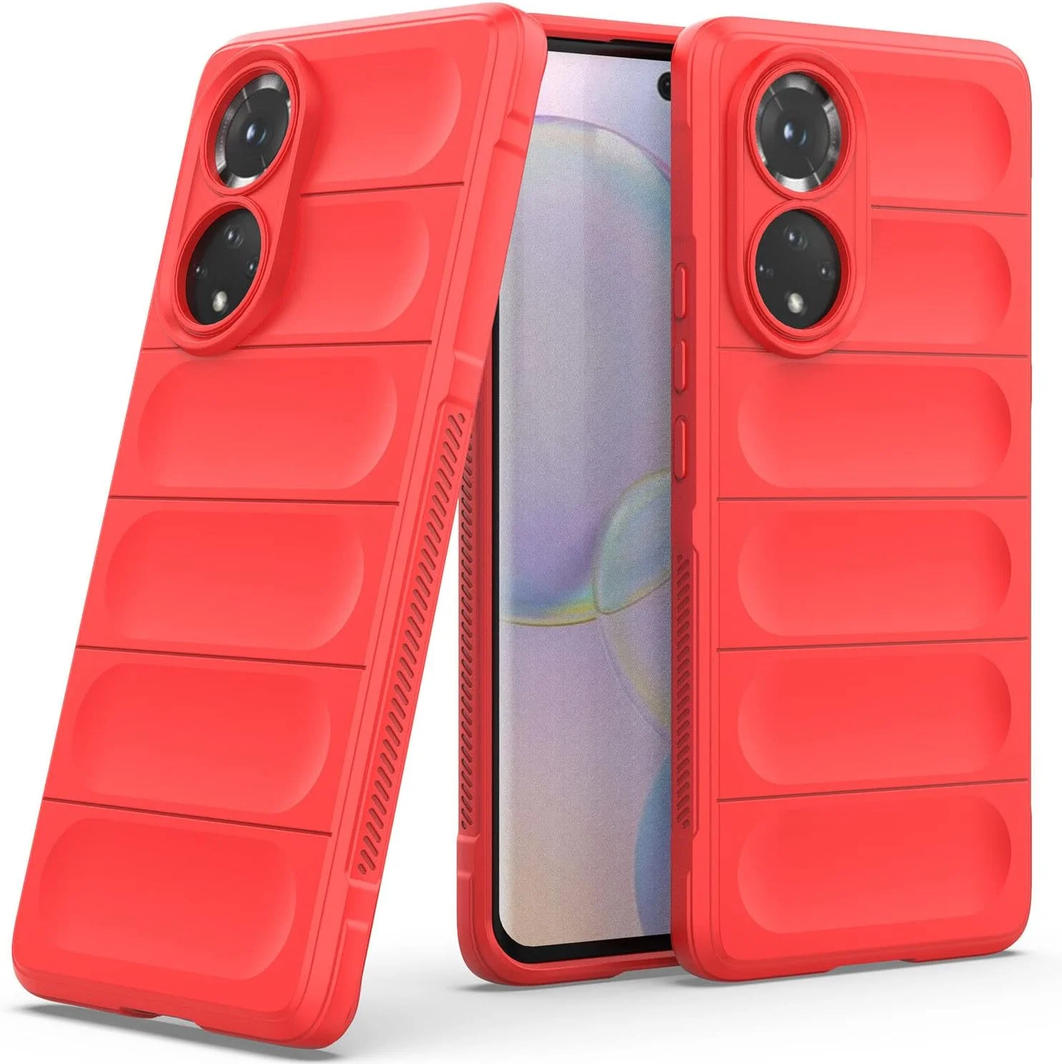 قاب گوشی Eabhulie Honor 50، کاور سیلیکونی TPU انعطاف پذیر و ضد لغزش و ضد ضربه برای Huawei Nova 9 / Honor 50 - قرمز قاب گوشی Eabhulie Honor 50، کاور سیلیکونی TPU انعطاف پذیر و ضد لغزش و ضد ضربه برای Huawei Nova 9 / Honor 50 - قرمز