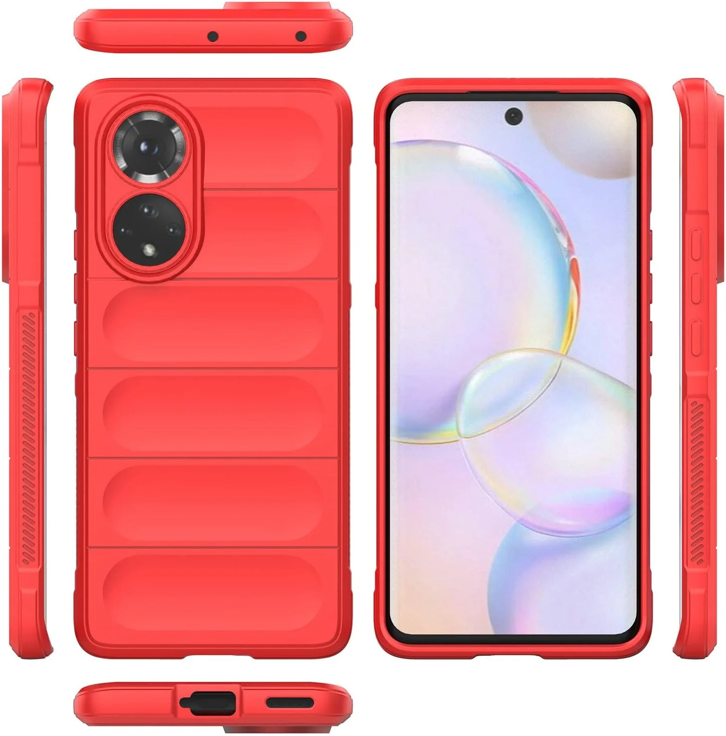 قاب گوشی Eabhulie Honor 50، کاور سیلیکونی TPU انعطاف پذیر و ضد لغزش و ضد ضربه برای Huawei Nova 9 / Honor 50 - قرمز قاب گوشی Eabhulie Honor 50، کاور سیلیکونی TPU انعطاف پذیر و ضد لغزش و ضد ضربه برای Huawei Nova 9 / Honor 50 - قرمز