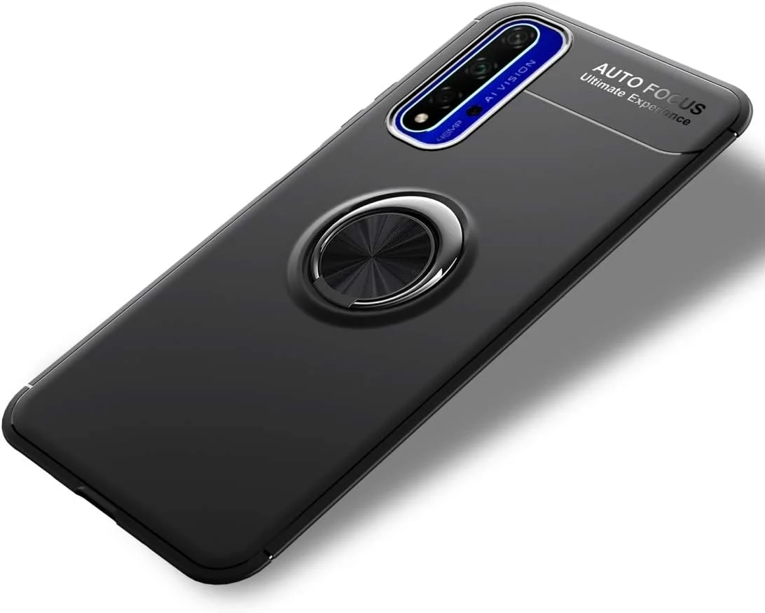 قاب گوشی کلاسیک و شیک برای هوآوی آنر 20، قاب TPU ضد ضربه با پایه نگهدارنده نامرئی محافظ (رنگ: مشکی) قاب گوشی کلاسیک و شیک برای هوآوی آنر 20، قاب TPU ضد ضربه با پایه نگهدارنده نامرئی محافظ (رنگ: مشکی)