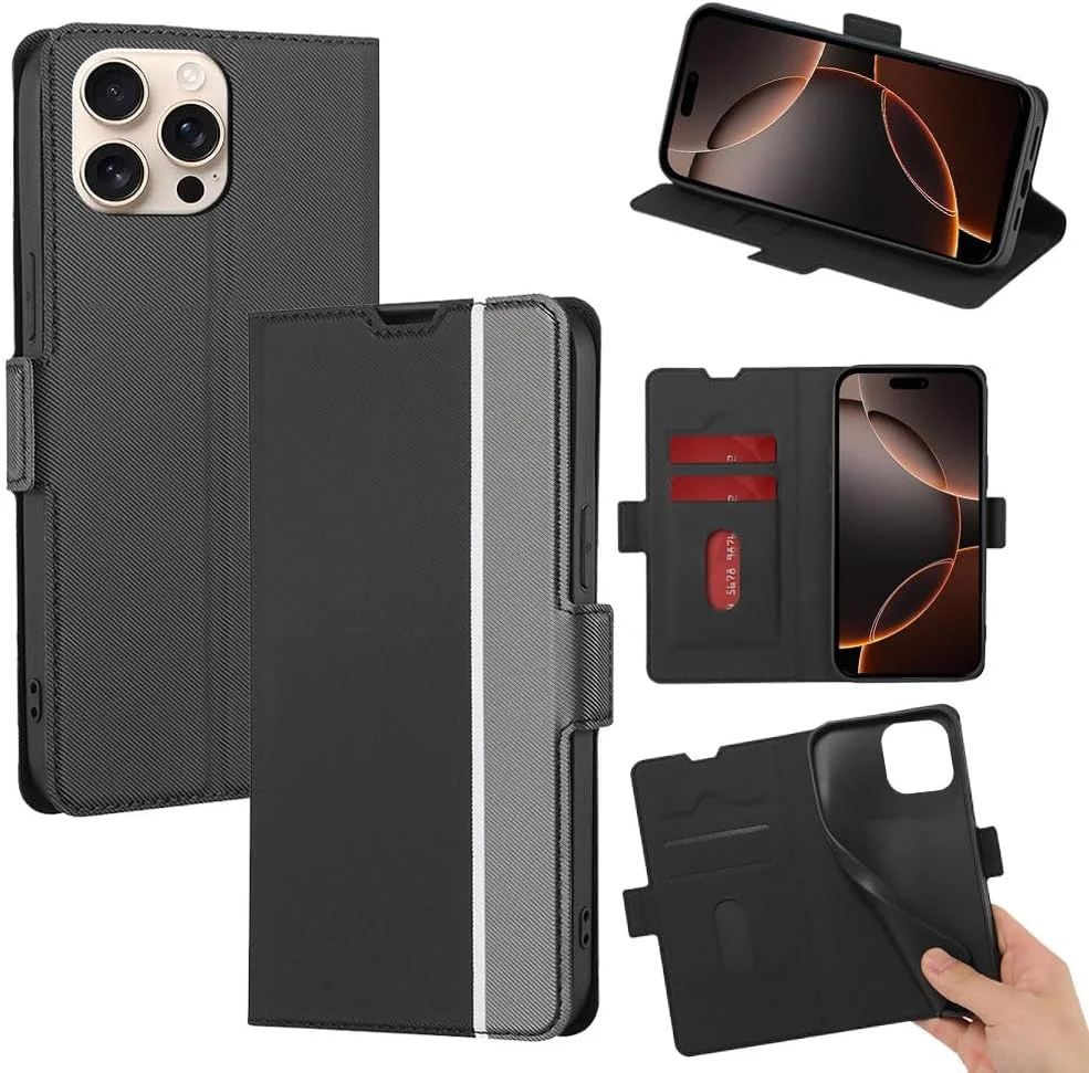 کاور سازگار با هوآوی نوا 4، دارای استند، جای کارت، بست مغناطیسی، کیف گوشی مشکی کاور سازگار با هوآوی نوا 4، دارای استند، جای کارت، بست مغناطیسی، کیف گوشی مشکی