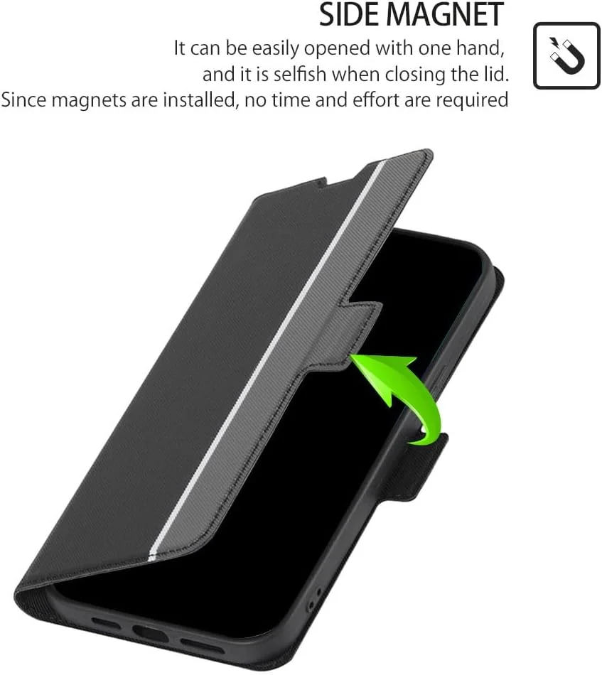 کاور سازگار با هوآوی نوا 4، دارای استند، جای کارت، بست مغناطیسی، کیف گوشی مشکی کاور سازگار با هوآوی نوا 4، دارای استند، جای کارت، بست مغناطیسی، کیف گوشی مشکی