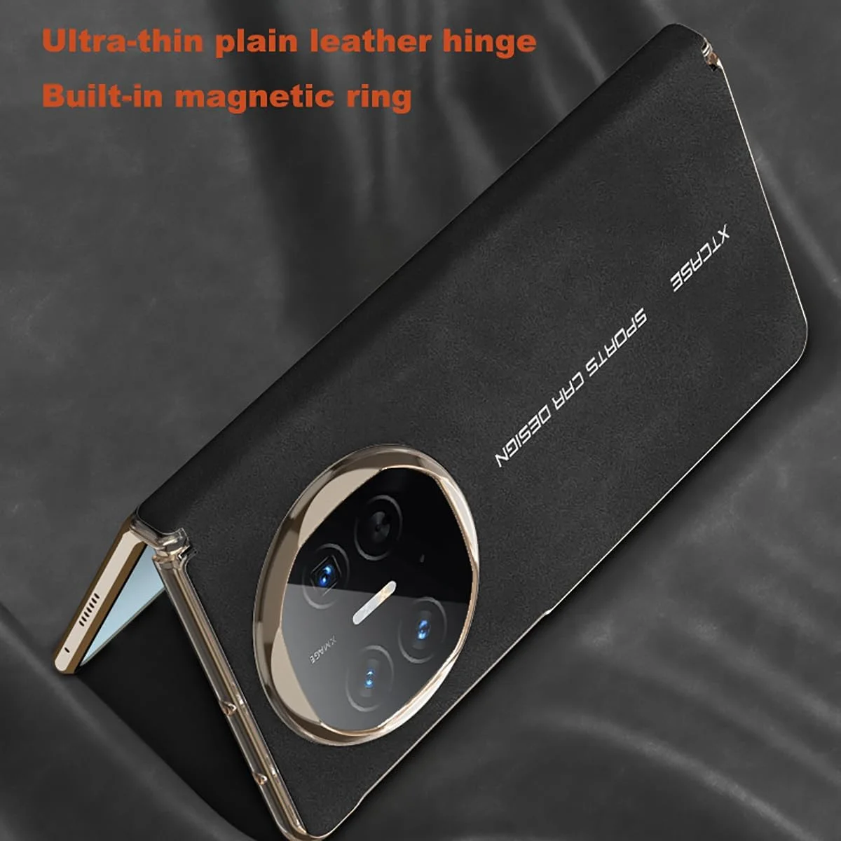 قاب محافظ چرمی نازک Gruattreay سازگار با هوآوی Mate X6، با محافظت از لولا، قاب تاشو با حلقه مغناطیسی مخفی برای هوآوی Mate X6 (خاکستری) قاب محافظ چرمی نازک Gruattreay سازگار با هوآوی Mate X6، با محافظت از لولا، قاب تاشو با حلقه مغناطیسی مخفی برای هوآوی Mate X6 (خاکستری)