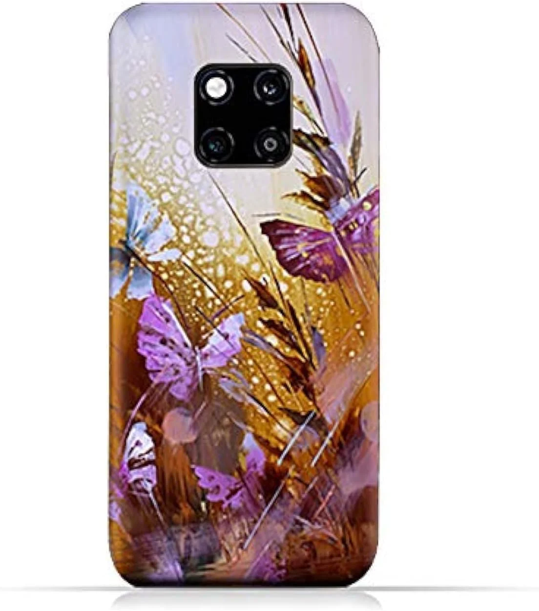 قاب گوشی طرح گلدان، TPU نیمه شفاف مات با طرح سنگ مرمر، مناسب برای هوآوی P20 لایت